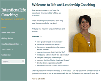 Tablet Screenshot of intentionalifecoaching.com